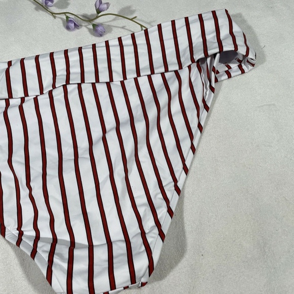 NEW WeWoreWhat [‎ XL ] Annie Pinstripe Hipster Bikini Bottoms - Picture 11 of 12